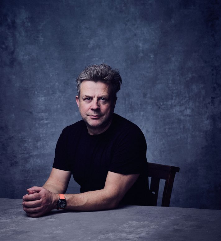 Alun Callender photographed in the Selvedge Winter Fair Pop-up studio 2024 by Alun Callender